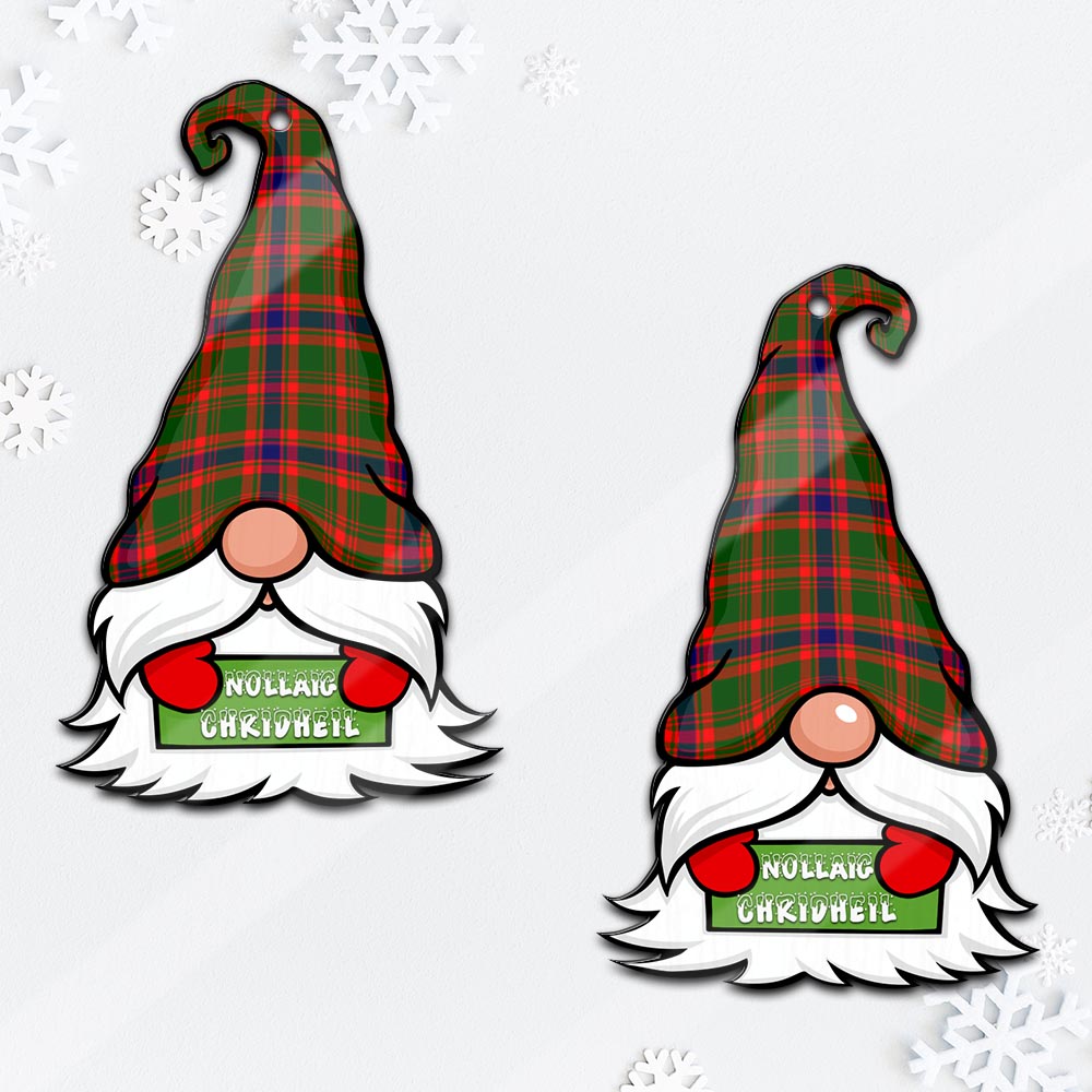 Kinninmont Gnome Christmas Ornament with His Tartan Christmas Hat - Tartan Vibes Clothing