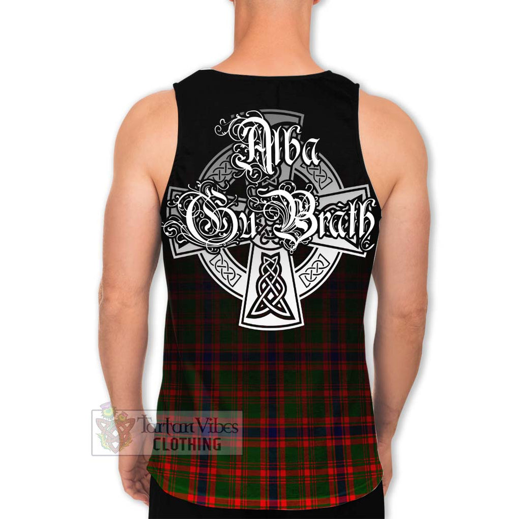 Kinninmont Tartan Men's Tank Top Featuring Alba Gu Brath Family Crest Celtic Inspired - Tartan Vibes Clothing