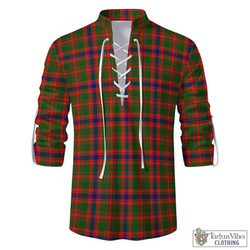 Kinninmont Tartan Men's Scottish Traditional Jacobite Ghillie Kilt Shirt - Tartan Vibes Clothing