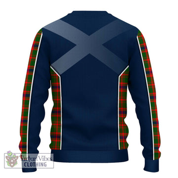 Kinninmont Tartan Ugly Sweater with Family Crest and Lion Rampant Vibes Sport Style - Tartan Vibes Clothing