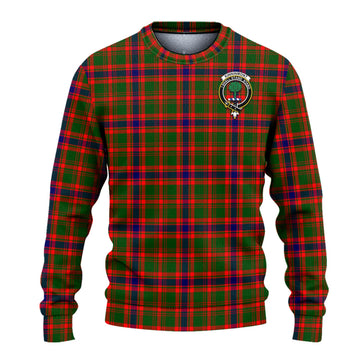Kinninmont Tartan Ugly Sweater with Family Crest - Tartan Vibes Clothing