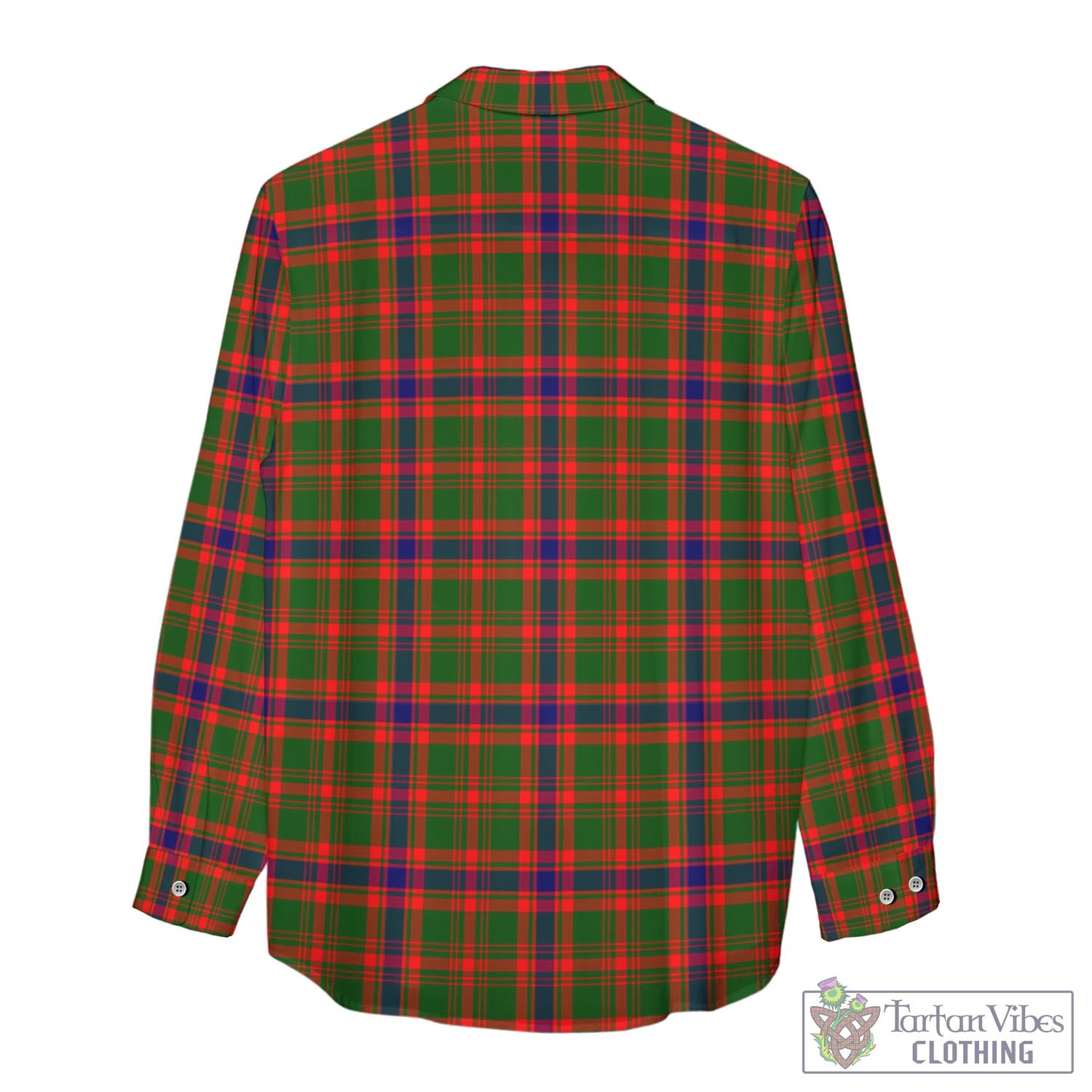 Kinninmont Tartan Women's Casual Shirt with Family Crest - Tartan Vibes Clothing