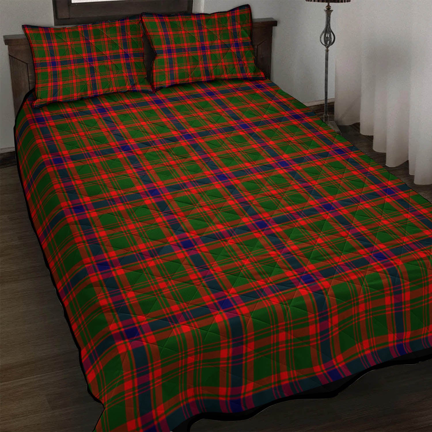 Kinninmont Tartan Quilt Bed Set - Tartan Vibes Clothing