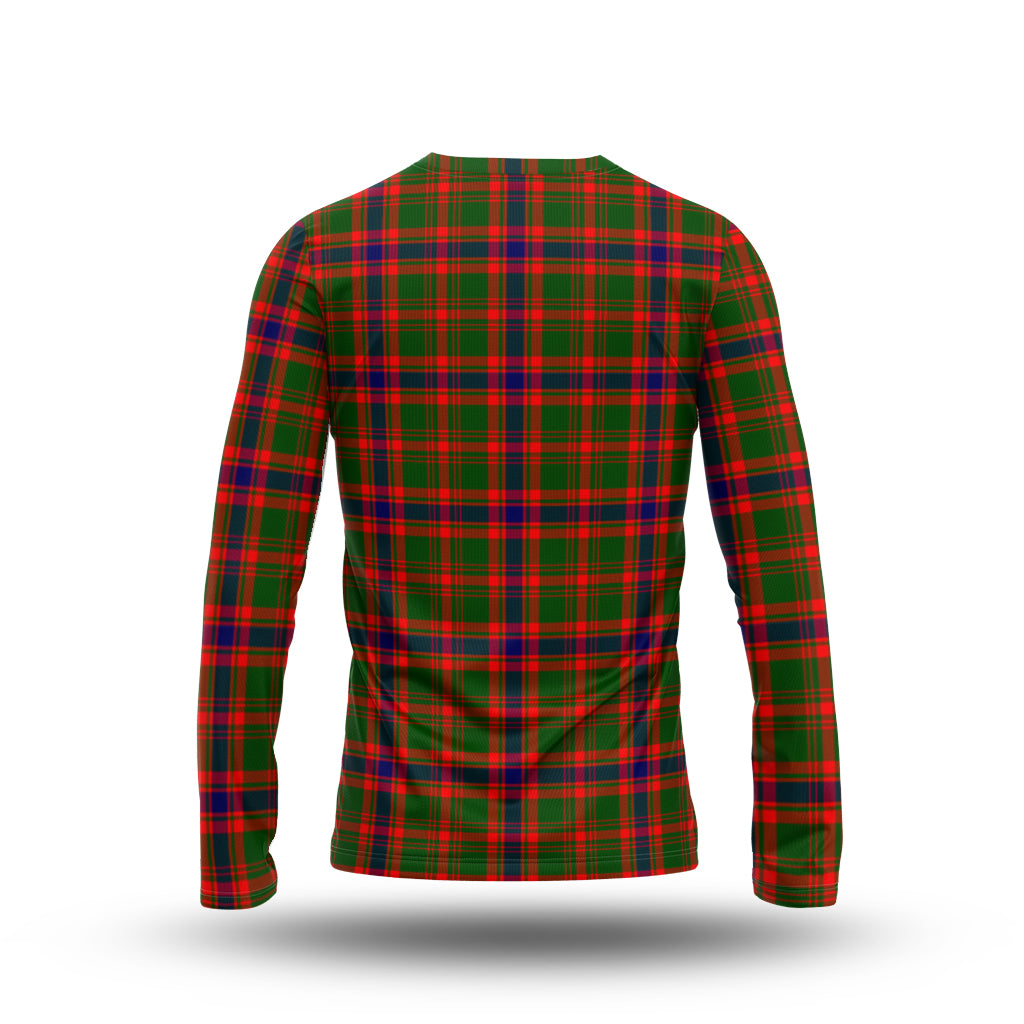 Kinninmont Tartan Long Sleeve T-Shirt with Family Crest - Tartan Vibes Clothing