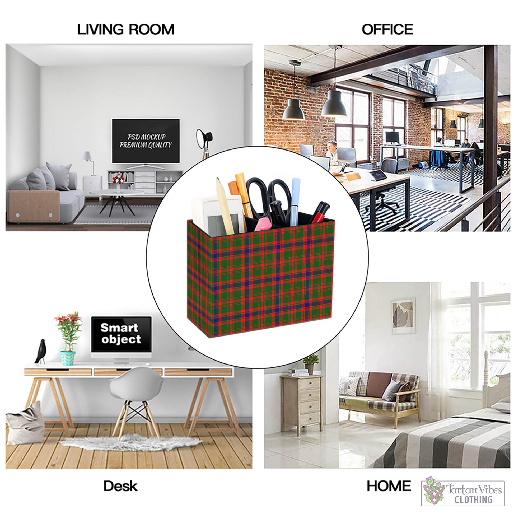 Kinninmont Tartan Pen Holder - Tartan Vibes Clothing