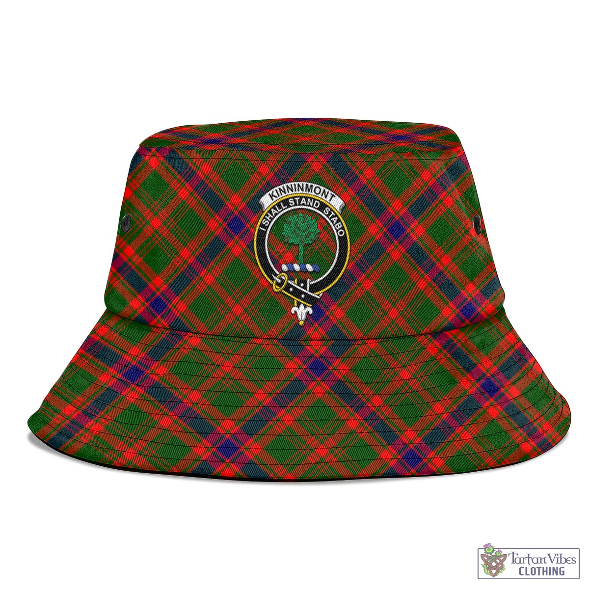 Kinninmont Tartan Bucket Hat with Family Crest - Tartan Vibes Clothing