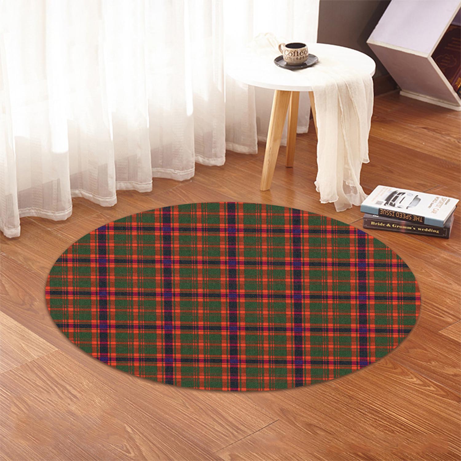 Kinninmont Tartan Round Rug - Tartan Vibes Clothing