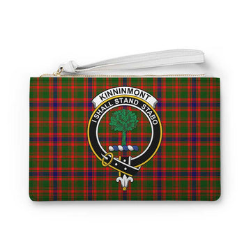 Tartan Vibes Clothing Kinninmont Family Crest Tartan Clutch Bag