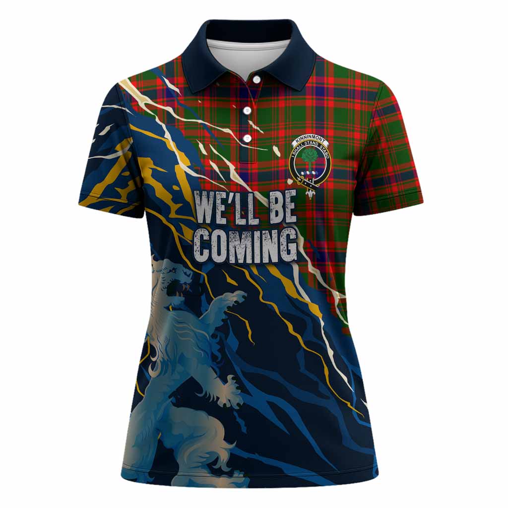 Kinninmont Scotland Tartan Women Polo Shirt WC2026 Football - We'll Be Coming