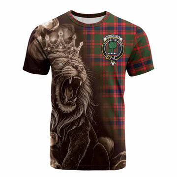 Kinninmont Tartan Cotton T-shirt Roaring Lion Heritage
