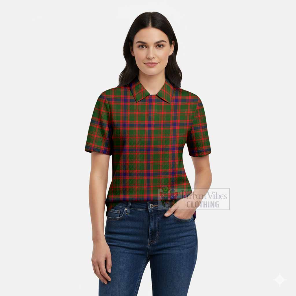 Kinninmont Tartan Women’s Polo Sweater Top