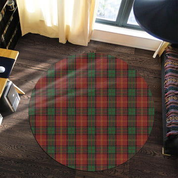 Kirk Tartan Round Rug Premium Round Rug - Tartan Vibes Clothing