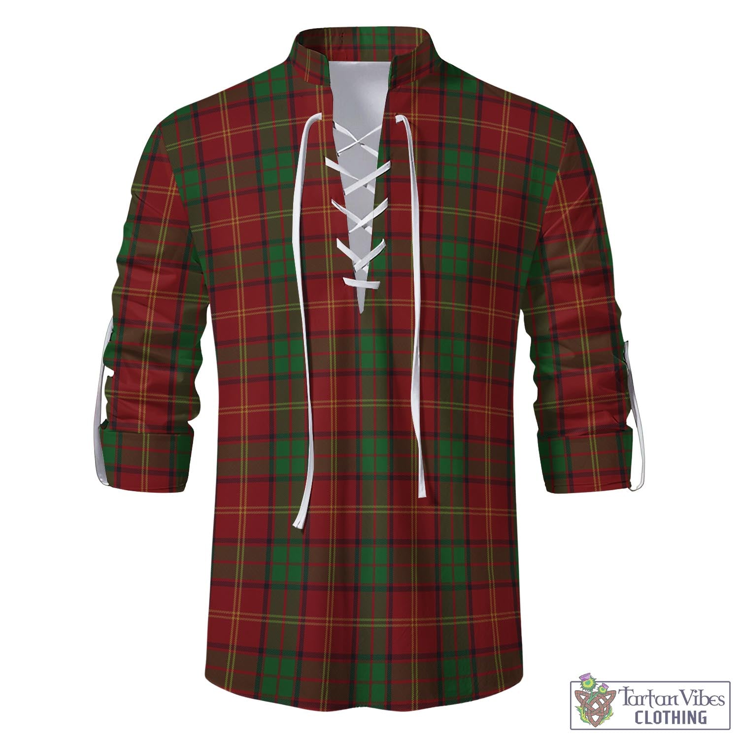 Kirk Tartan Men's Scottish Traditional Jacobite Ghillie Kilt Shirt - Tartan Vibes Clothing