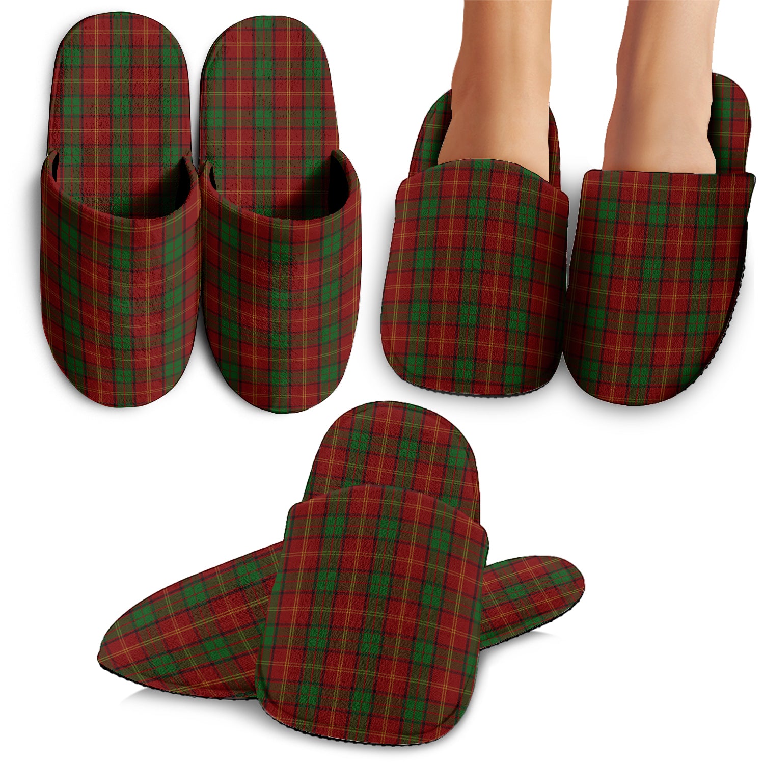 Kirk Tartan Home Slippers - Tartan Vibes Clothing