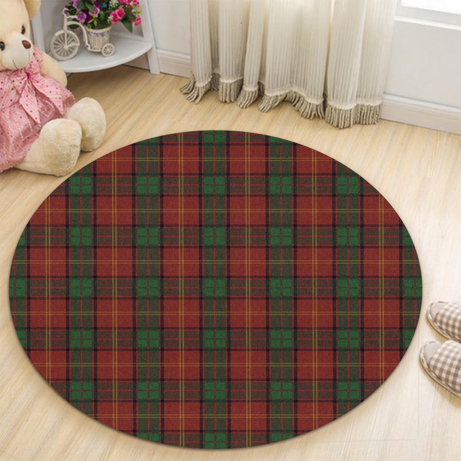 Kirk Tartan Round Rug - Tartan Vibes Clothing