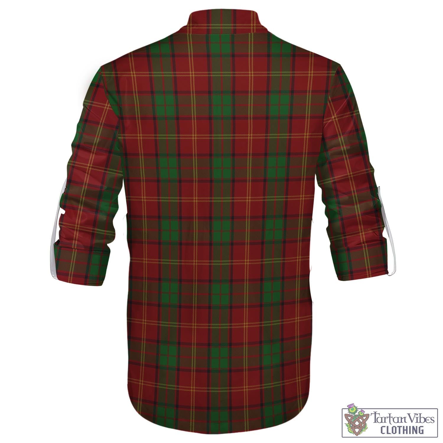 Kirk Tartan Men's Scottish Traditional Jacobite Ghillie Kilt Shirt - Tartan Vibes Clothing