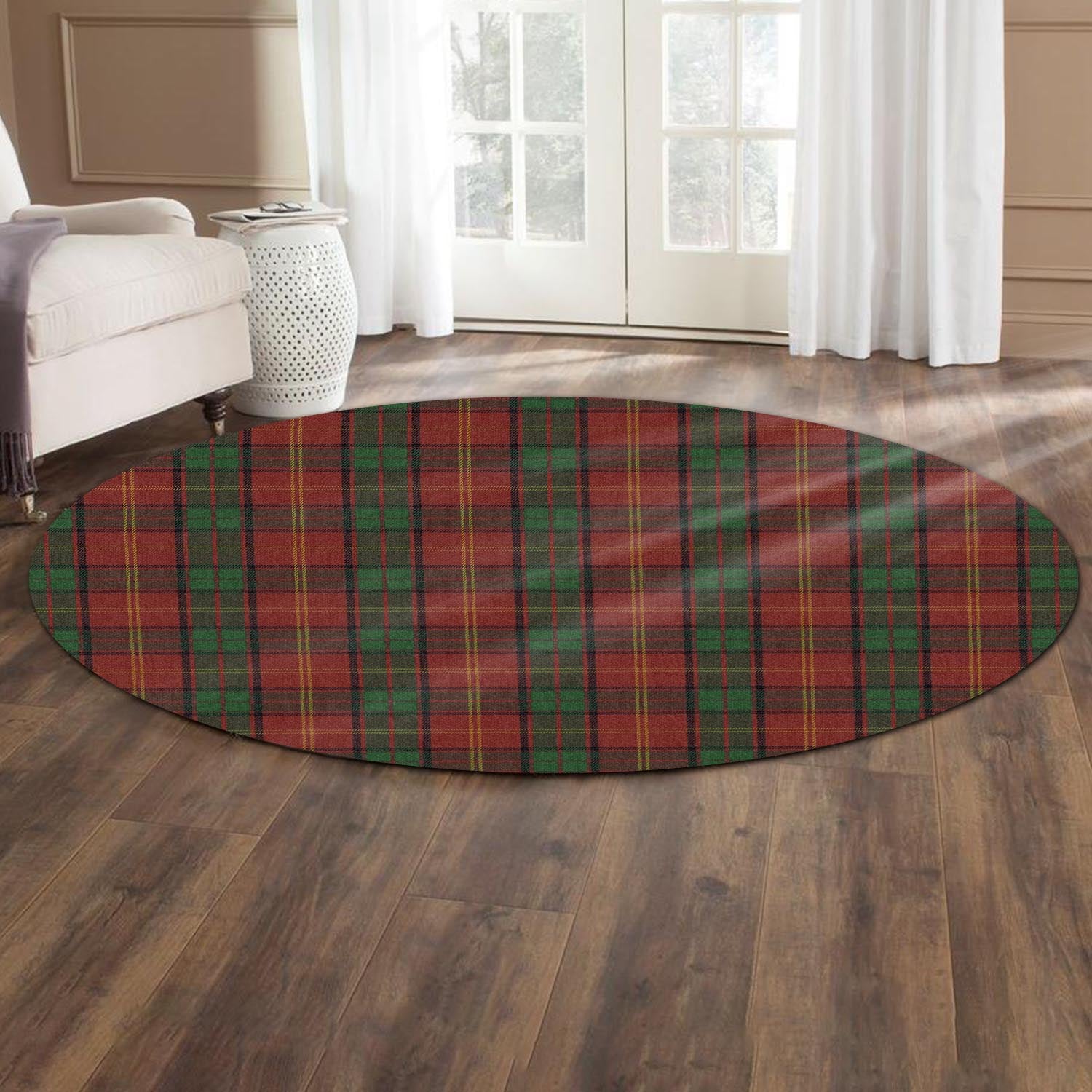 Kirk Tartan Round Rug - Tartan Vibes Clothing