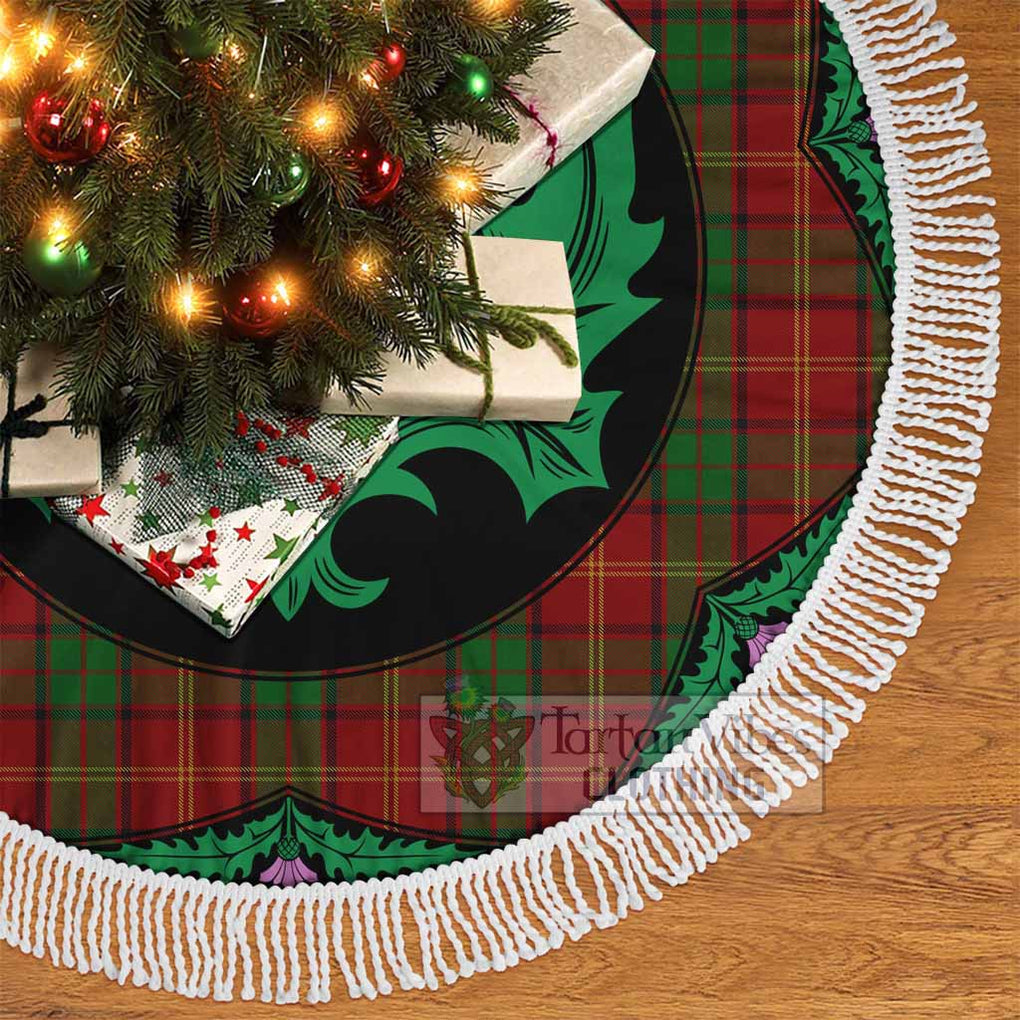 Kirk Tartan Christmas Tree Skirt Scottish Thistle Style - Tartan Vibes Clothing
