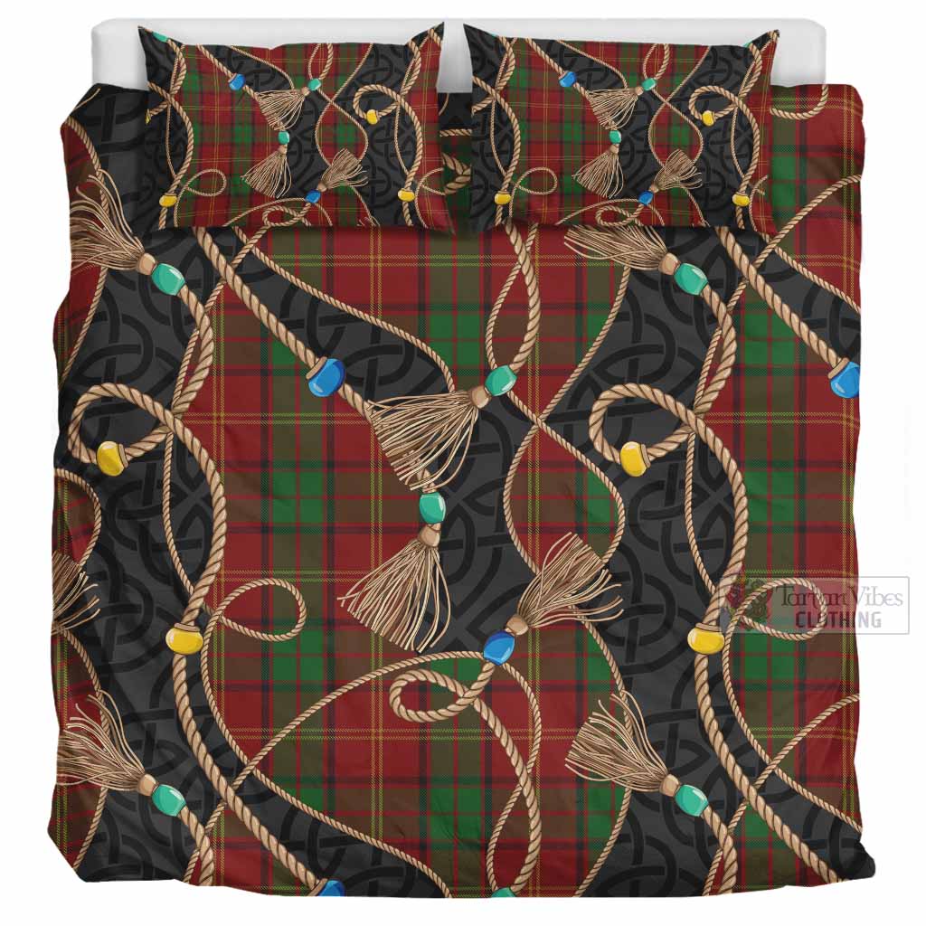 Kirk Scottish Tartan Twisted Ropes Stylized Bedding Set UK Bedding Set UK Super King 104*94 inch - Tartan Vibes Clothing