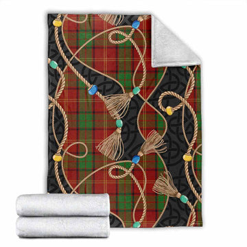 Kirk Scottish Tartan Twisted Ropes Stylized Blanket X-Large 59 x 79 inches 150 x 200 cm - Tartan Vibes Clothing