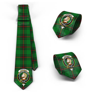 Kirkaldy Tartan Classic Necktie with Family Crest