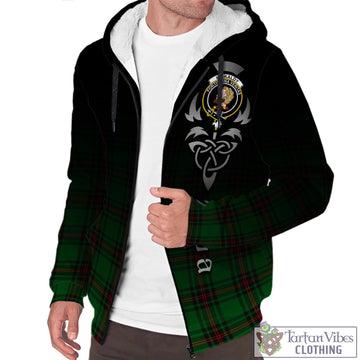 Tartan Vibes Clothing Kirkaldy Tartan Sherpa Hoodie Featuring Alba Gu Brath Family Crest Celtic Inspired