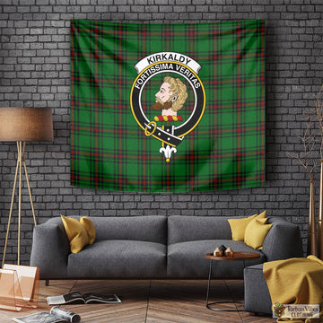 Kirkaldy Tartan Tapestry Wall Hanging and Home Decor for Room with Family Crest