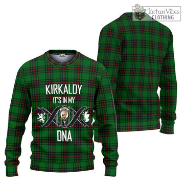 Kirkaldy Tartan Knitted Sweater with Family Crest DNA In Me Style Unisex - Tartanvibesclothing Shop