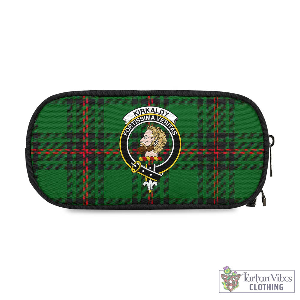 Tartan Vibes Clothing Kirkaldy Tartan Pen and Pencil Case with Family Crest
