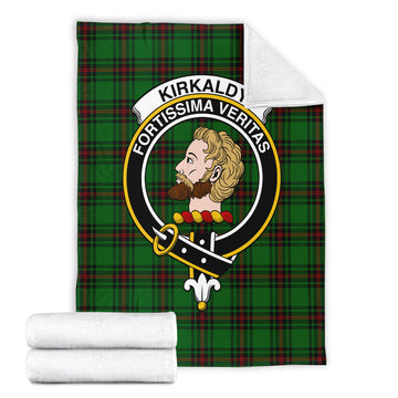kirkaldy-tartab-blanket-with-family-crest