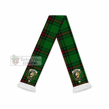 Kirkaldy Tartan Ruffneck Scarf with Family Crest
