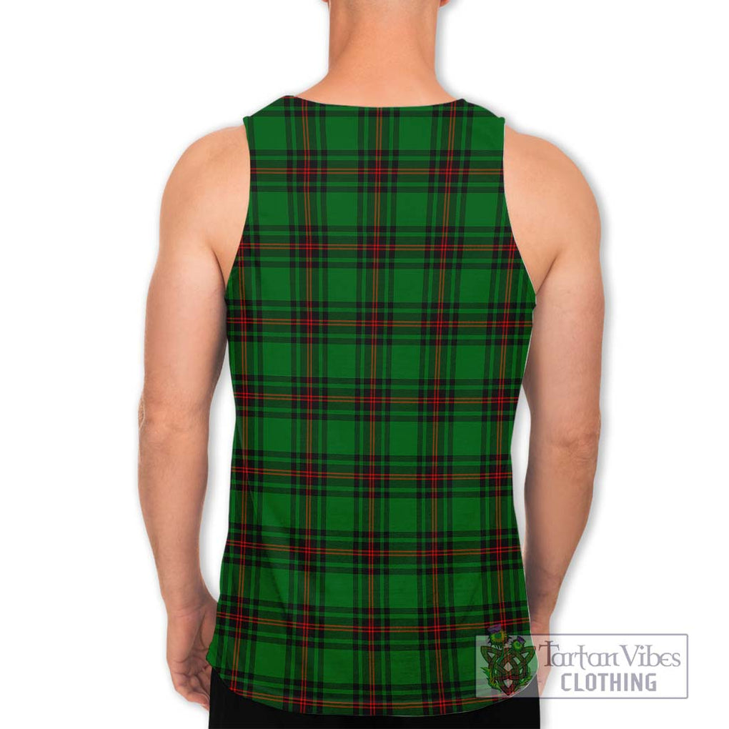 Kirkaldy Tartan Men's Tank Top with Family Crest DNA In Me Style - Tartanvibesclothing Shop