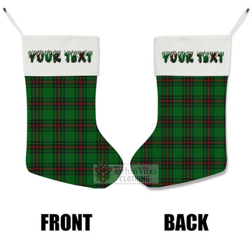 Tartan Vibes Clothing Kirkaldy Tartan Christmas Stocking with Personalized Text