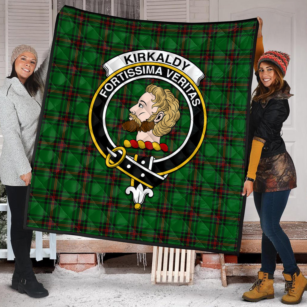 kirkaldy-tartan-quilt-with-family-crest