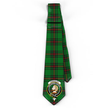 Kirkaldy Tartan Classic Necktie with Family Crest