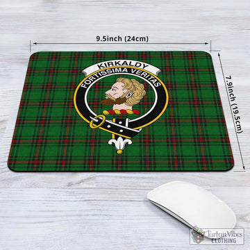 Kirkaldy Tartan Mouse Pad with Family Crest