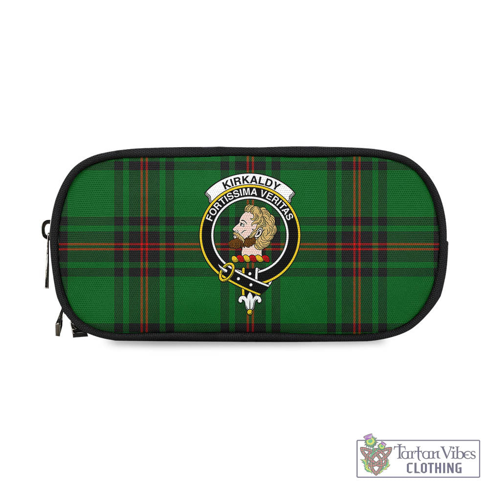 Tartan Vibes Clothing Kirkaldy Tartan Pen and Pencil Case with Family Crest