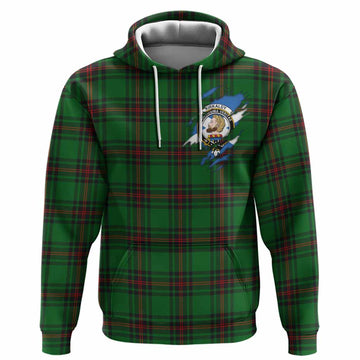Kirkaldy Clan Crest In Me Tartan Hoodie Scotland Flag Style