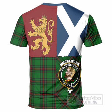 Kirkaldy Crest Tartan T-Shirt with Lion Rampant Saltire Style