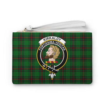 Kirkaldy Family Crest Tartan Clutch Bag