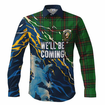 Kirkaldy Scotland Tartan Long Sleeve Button Shirts WC2026 Football - We'll Be Coming