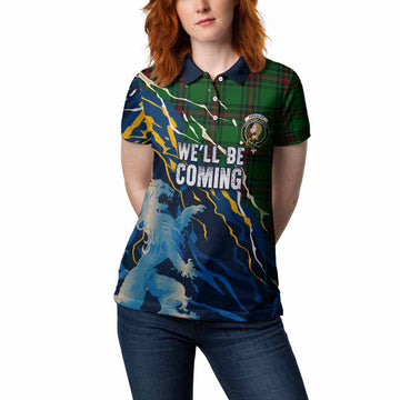 Kirkaldy Scotland Tartan Women Polo Shirt WC2026 Football - We'll Be Coming