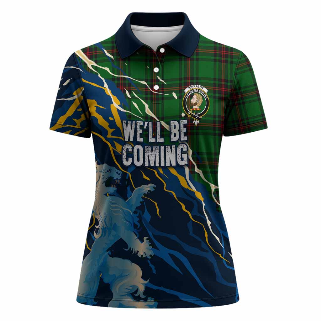 Kirkaldy Scotland Tartan Women Polo Shirt WC2026 Football - We'll Be Coming