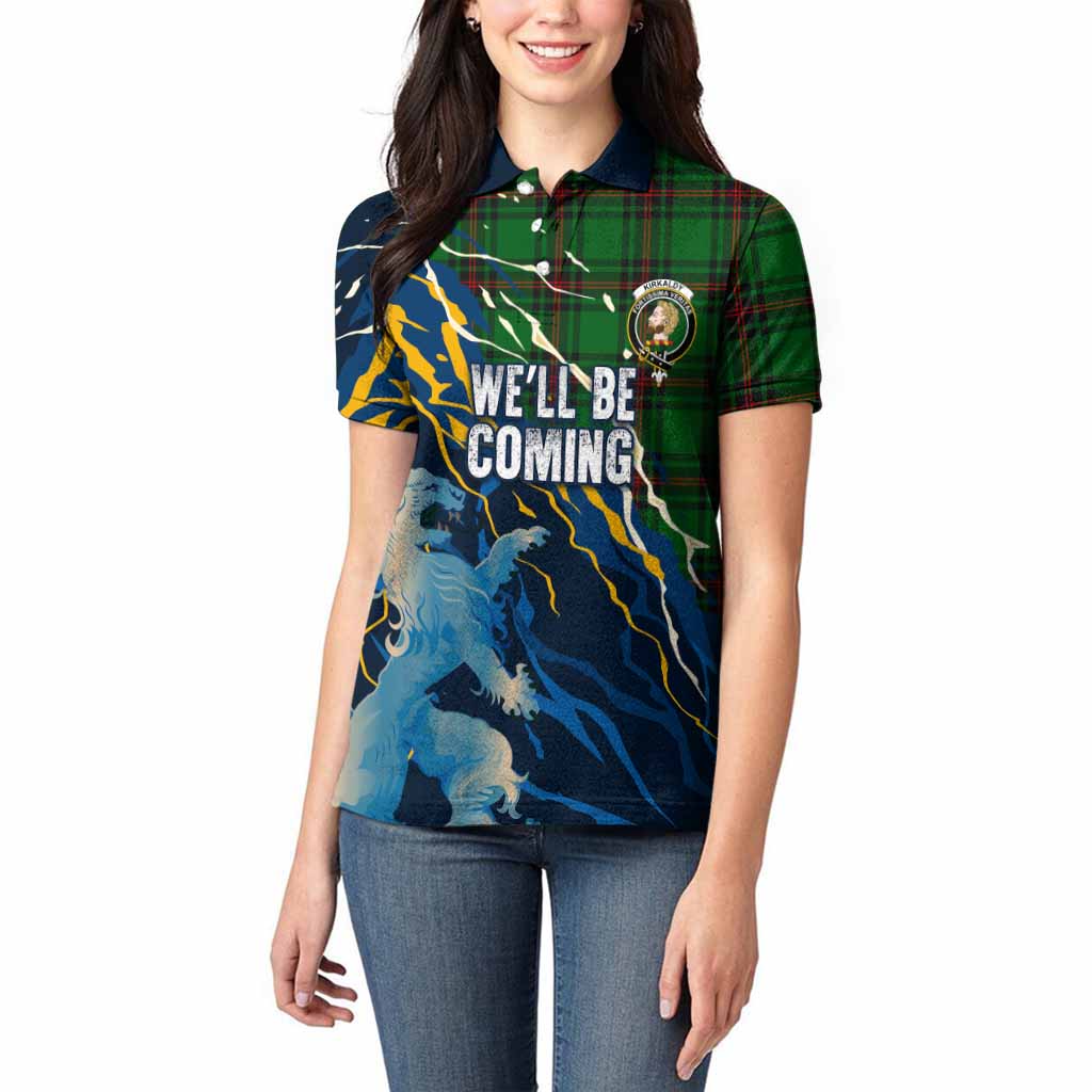 Kirkaldy Scotland Tartan Women Polo Shirt WC2026 Football - We'll Be Coming