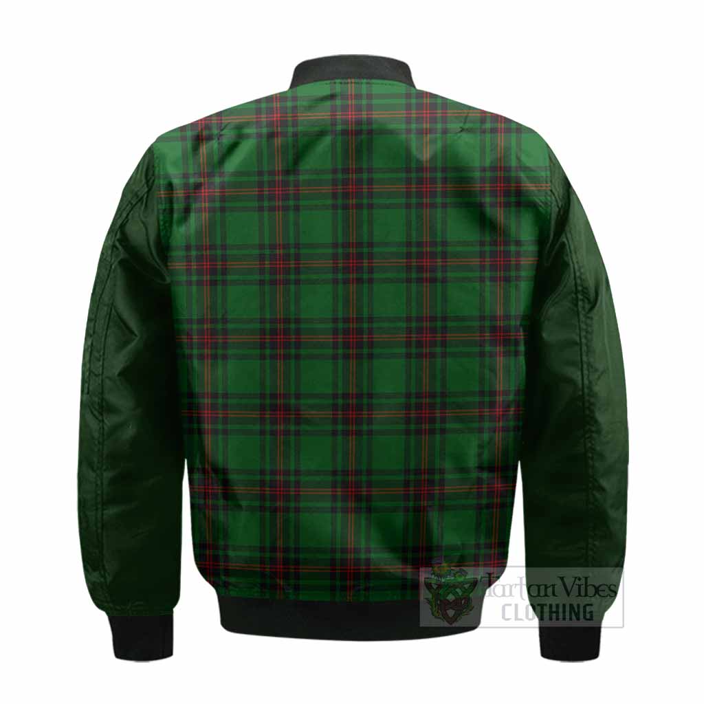 Kirkaldy Tartan Accent Bomber Jacket with Family Crest