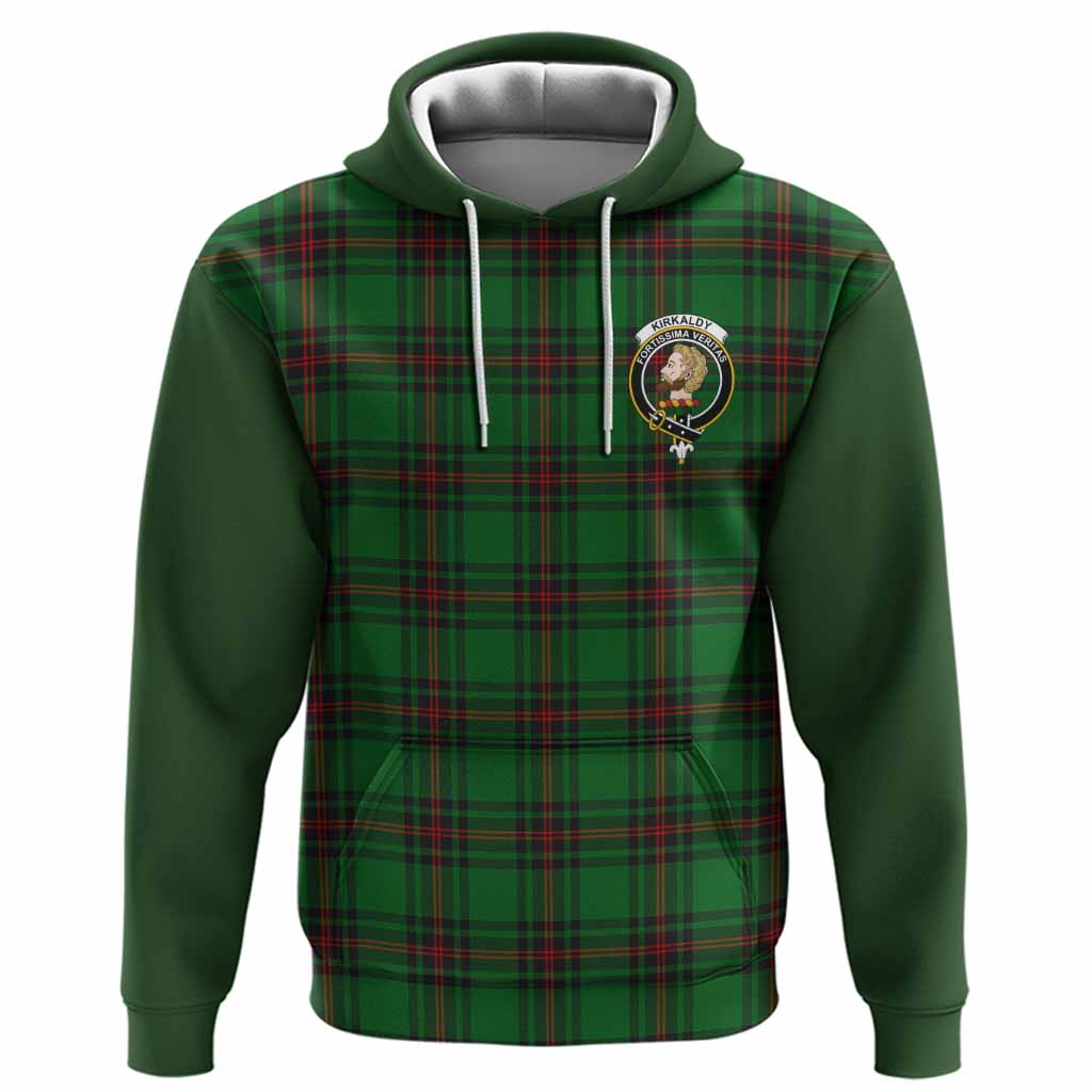 Kirkaldy Tartan Accent Hoodie with Family Crest