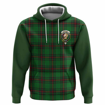 Kirkaldy Tartan Accent Hoodie with Family Crest