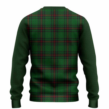 Kirkaldy Tartan Accent Knitted Sweater with Family Crest