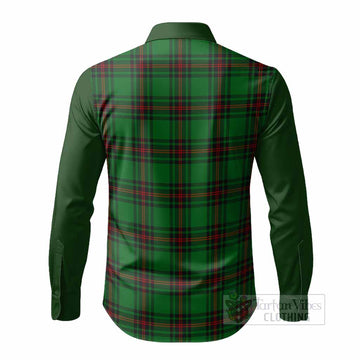 Kirkaldy Tartan Accent Long Sleeve Button Shirts with Family Crest