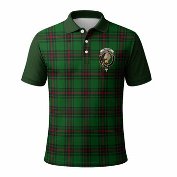 Kirkaldy Tartan Accent Polo Shirt with Family Crest